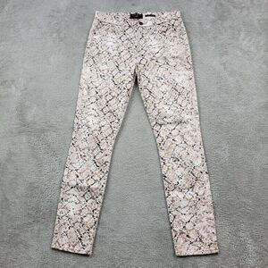 Jen7 By 7 For All Mankind Jeans Womens 4 Brown Snake Ankle Skinny Measures 27X27